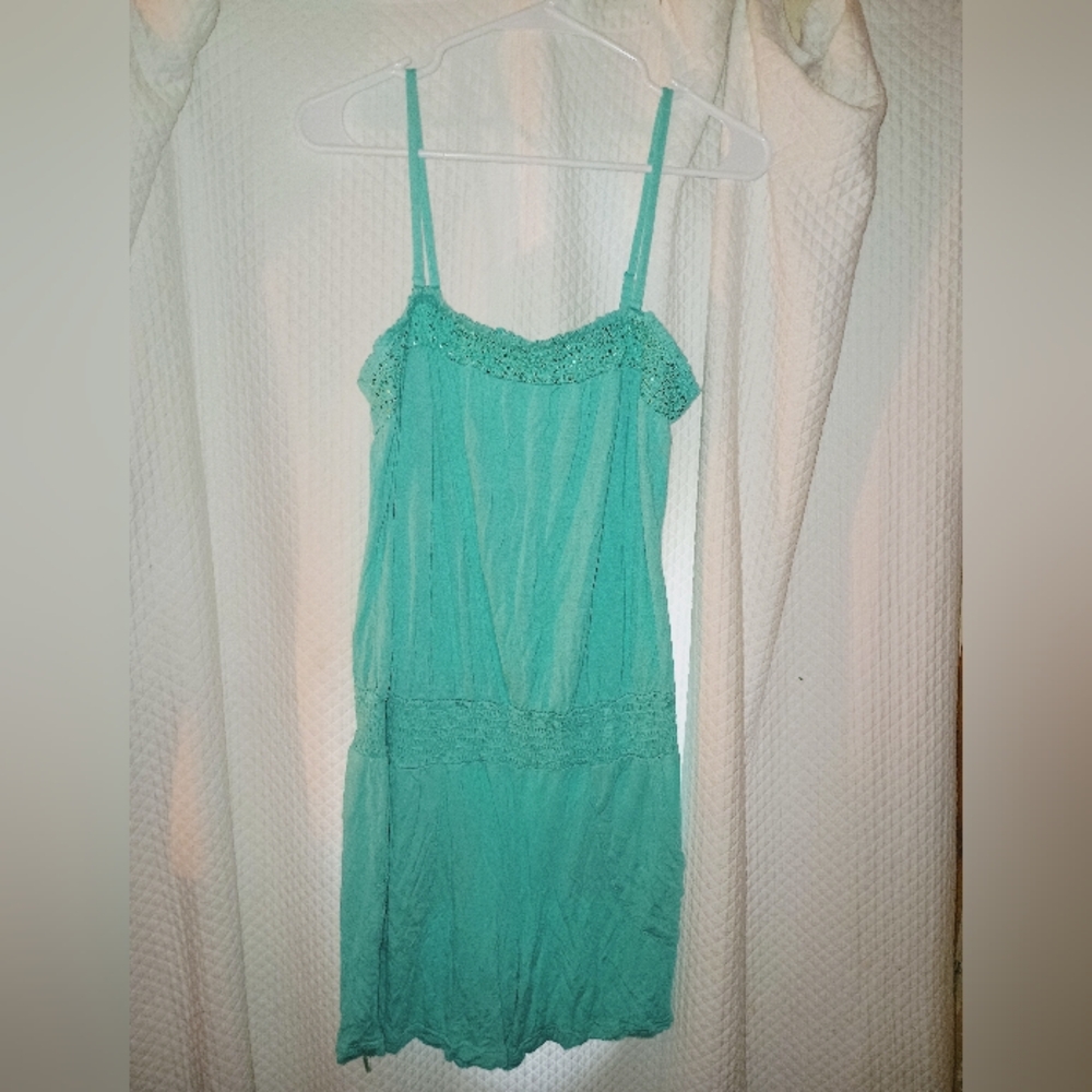 INC Beach Mint Green Seguin Romper Size Large